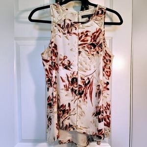 White House Black Market High/Lo Sleeveless Blouse Size XS
